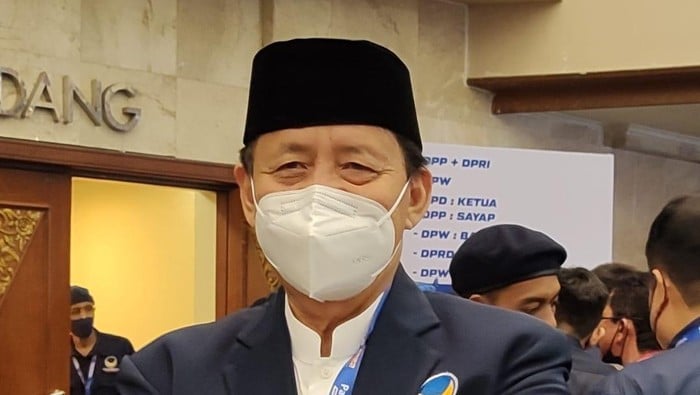 Foto: Mantan Gubernur Banten Wahidin Halim mengikuti Rakernas NasDem di Jakarta. (Dok. Istimewa)